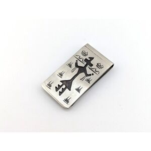 Handmade‎ Navajo Silver Money Clip Native American Men's Accessories ***